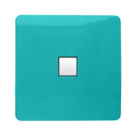 ART-PCBT  Single PC Ethernet Cat 5 & 6 Data Outlet Bright Teal